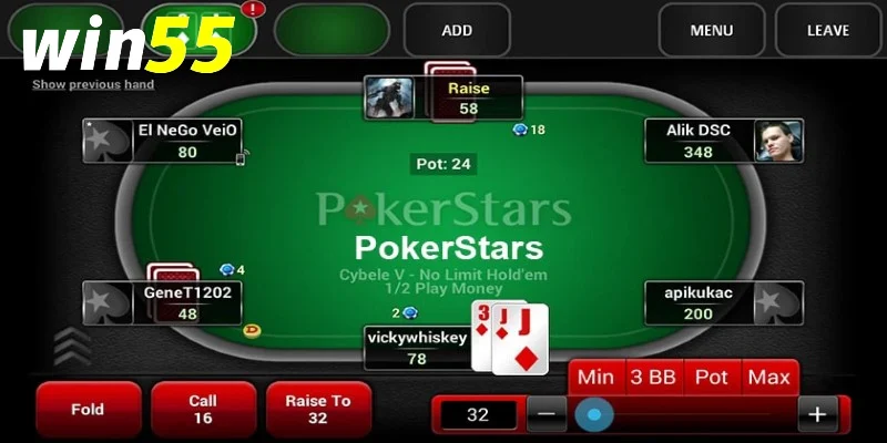 Poker đổi thưởng Win55 và những điều người mới cần nắm 3 Quyết định cược trong Poker đổi thưởng Win55